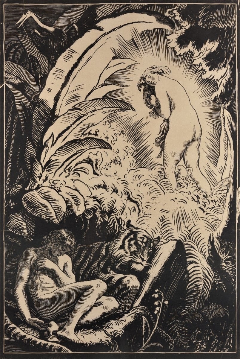 Max Švabinský, Sonata del Paradiso, 1917, xilografia
