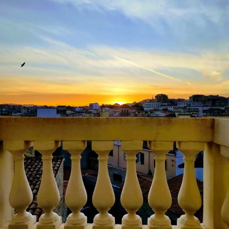 Nuoro dal balcone di Spazio Ilisso