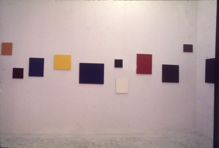 Opere di Marcia Hafif in mostra alla Galleria Ugo Ferranti dal 16 giugno 1975