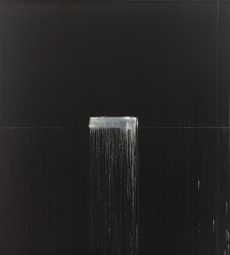 Pat Steir, Night, 2021-22, olio su tela, 304.8 x 274.32 cm © Pat Steir. Photo Elisabeth Bernstein. Courtesy dell'artista e di Gagosian