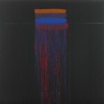 Pat Steir, Winter Evening, 2021-22, olio su tela, 274.32 x 274.32 cm © Pat Steir. Photo Elisabeth Bernstein. Courtesy dell'artista e di Gagosian