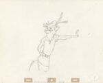 Robin Hood, 1973 Milt Kahl Disegno definitivo per l’animazione Grafite e matita colorata su carta © Disney