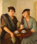 Tullia Socin, Conversazione, 1934, olio su tela, 109x33,5 cm. Courtesy Fondazione Socin. Photo Fanni Fazekas