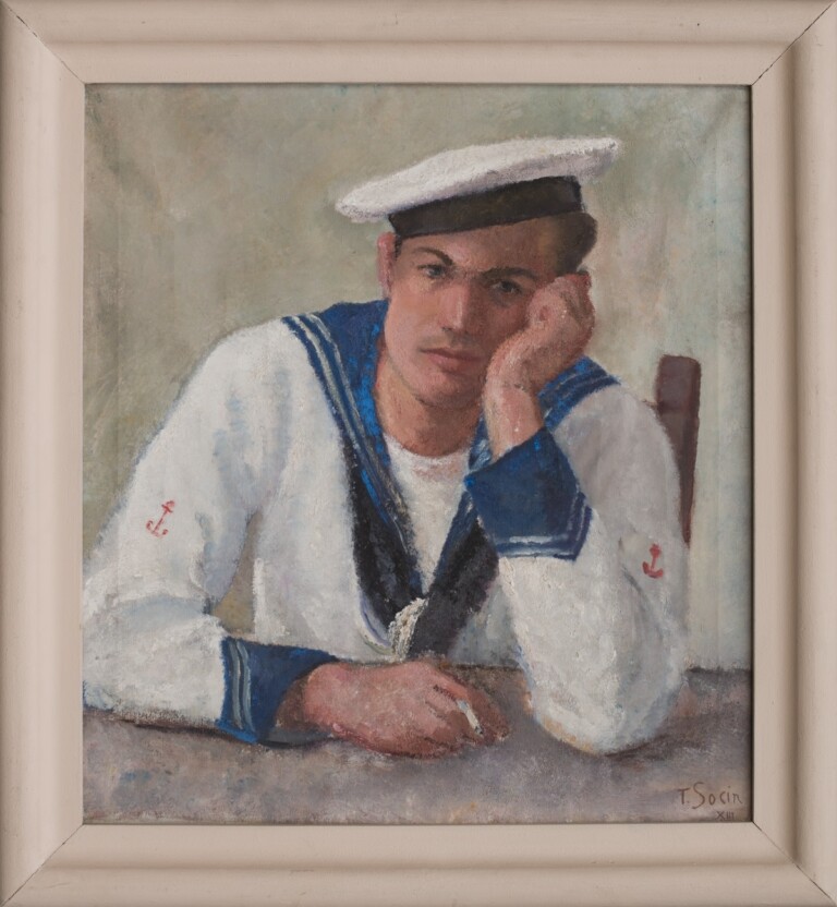 Tullia Socin, Marinaio, 1934-35, olio su tela, 71x74,5 cm. Courtesy Fondazione Socin. Photo Fanni Fazekas