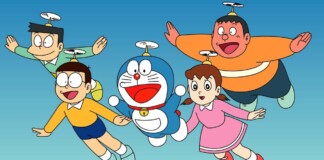 Una scena del cartone animato Doraemon