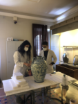 restaurautori e vaso mediceo, Depositi di Palazzo Venezia, crediti Giorgia Basili