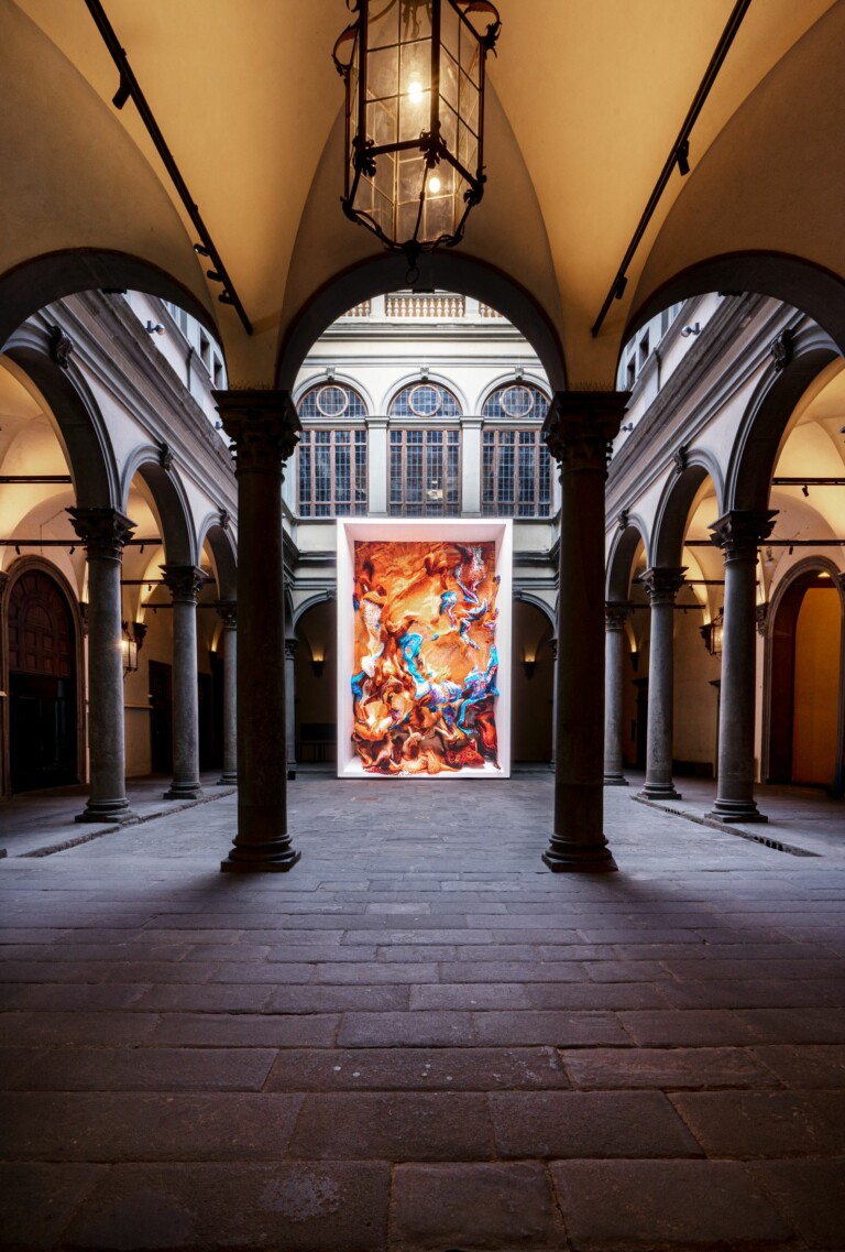 Refik Anadol, Machine Hallucinations - Renaissance Dreams (2022) a Palazzo Strozzi