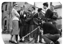 Adolfo Baruffi sul set del film Vacanza mantovana (1956)