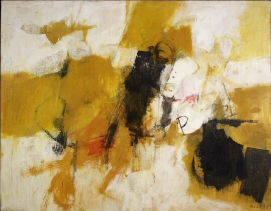 Afro, Colle cieco, 1962, tecnica mista su tela, cm 125 x 160. Collezione privata. Courtesy Fondazione Archivio Afro, Roma