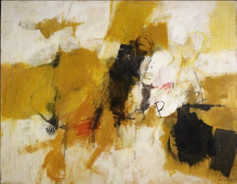 Afro, Colle cieco, 1962, tecnica mista su tela, cm 125 x 160. Collezione privata. Courtesy Fondazione Archivio Afro, Roma