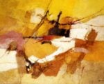 Afro, Paese giallo, 1957, olio su tela, cm 109,2 x 134,6. Fondazione Solomon R. Guggenheim, New York. Collezione Hannelore B. e Rudolph B. Schulhof, lascito Hannelore B. Schulhof, 2012