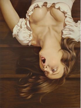 Anna Weyant, Falling Woman (2020). Courtesy of Sotheby's