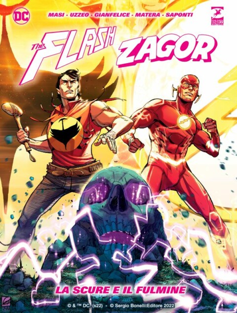 Autori vari – Flash e Zagor. La scure e il fulmine (Sergio Bonelli Editore, 2022). Copertina standard