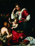 Bernardo Strozzi,Madonna col Bambino e san Giovannino, 1617-20 ca., olio su tela, 158 x 126 cm. Genova, Musei di Strada Nuova - Palazzo Rosso © Musei di Strada Nuova- Palazzo Rosso