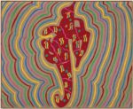 Carla Accardi, Parentesi n. 1, 1981, pittura vinilica su tela grezza, 141x172 cm