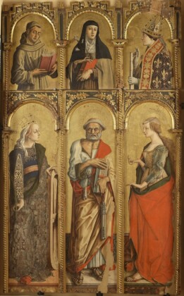 Carlo Crivelli, Trittico di Montefiore, 1470-73. Montefiore dell'Aso, Polo Museale di San Francesco
