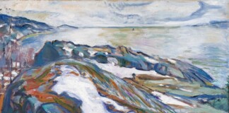Edvard Munch, Winter Landscape, 1915. Oil on canvas. The Albertina Museum, Vienna – The Batliner Collection © The Albertina Museum, Vienna