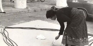Franca Maranò al lavoro negli anni '70. Courtesy Archivio Franca Maranò
