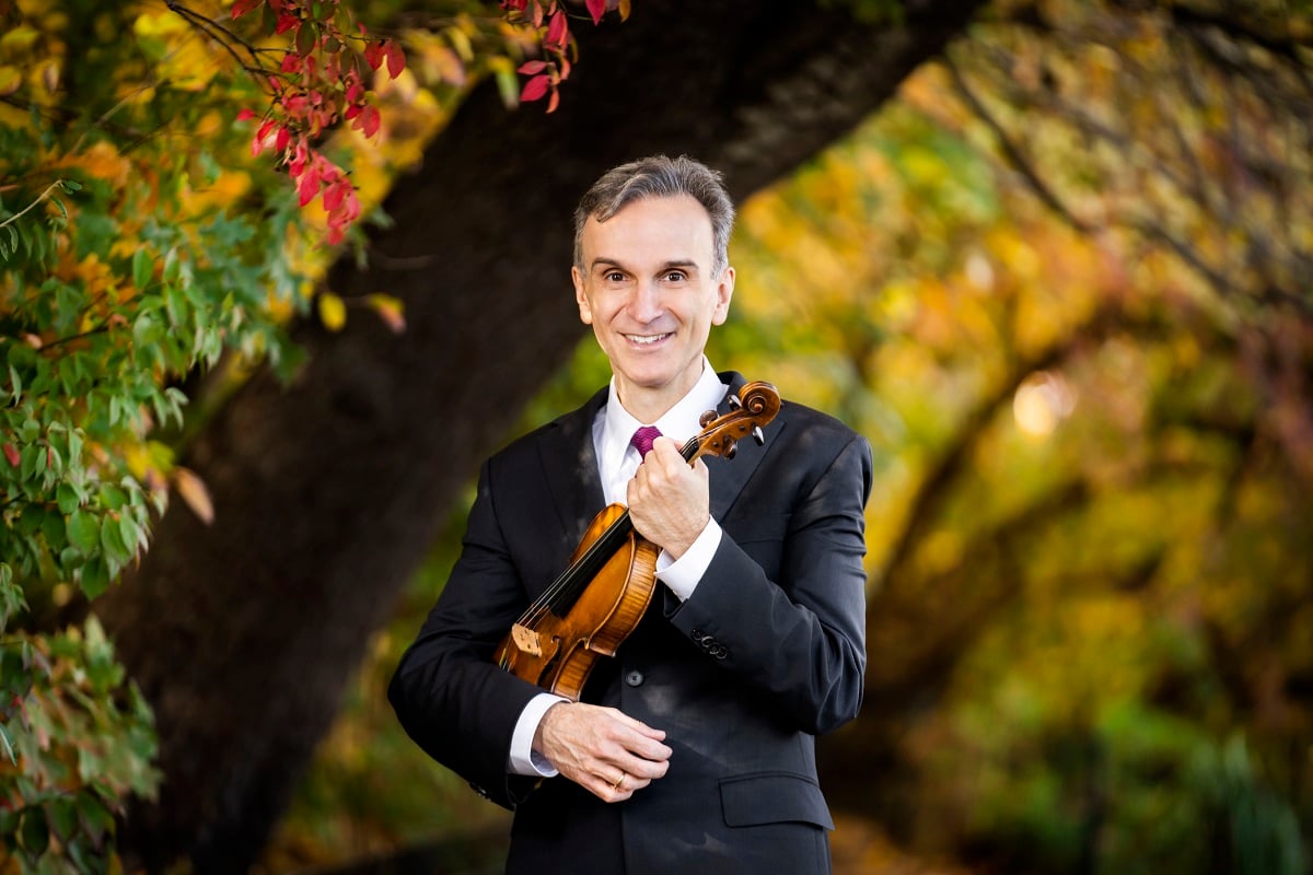 Gil Shaham, photographed at Central Park by Chris Lee