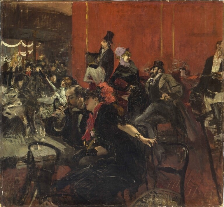 Giovanni Boldini, Festa al Moulin rouge, 1885 ca., olio su tela, Musée d Orsay, Paris
