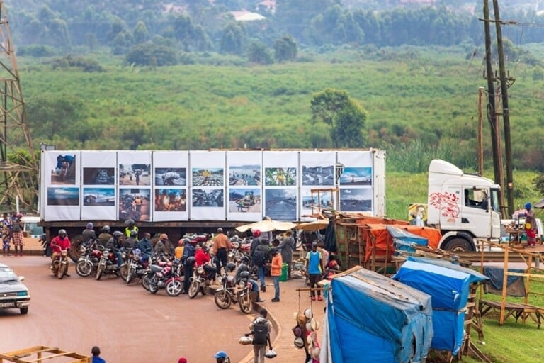 It's Open. Exhibition view at 32° East, Kampala 2021. Photo Andrew Katunguka