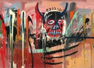 Jean-Michel Basquiat, Untitled (Devil) (1982). Courtesy of Phillips