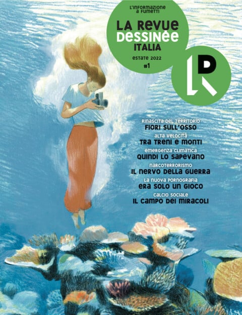 La Revue Dessinée Italia. Copertina del primo numero