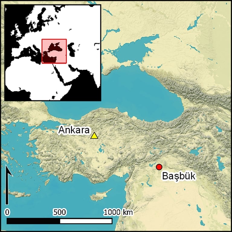 La collocazione dello scavo di Başbük. Credits Cambridge University Press per conto di Antiquity Publications Ltd e degli autori del lavoro scientifico