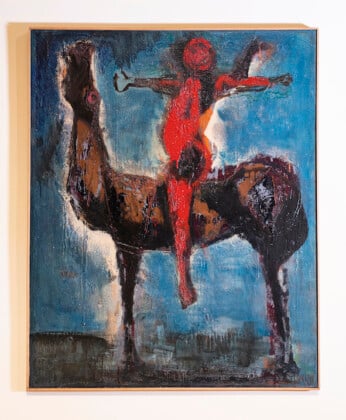 Marino Marini, Il trovatore, 1950, olio su tela, 100x80 cm Crediti: Marcela S. Ferreira