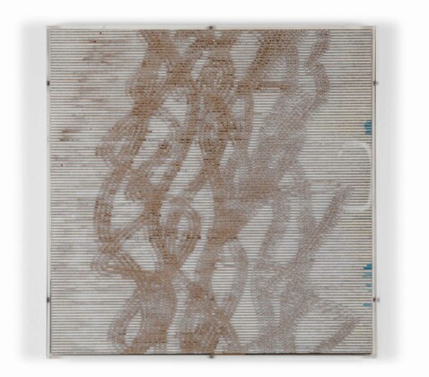 Paolo Masi, Senza titolo, 1976, tecnica mista su cartone in scatola di plexiglas, cm 40 x 40 © Matteo Zarbo. Courtesy Glenda Cinquegrana Art Consulting