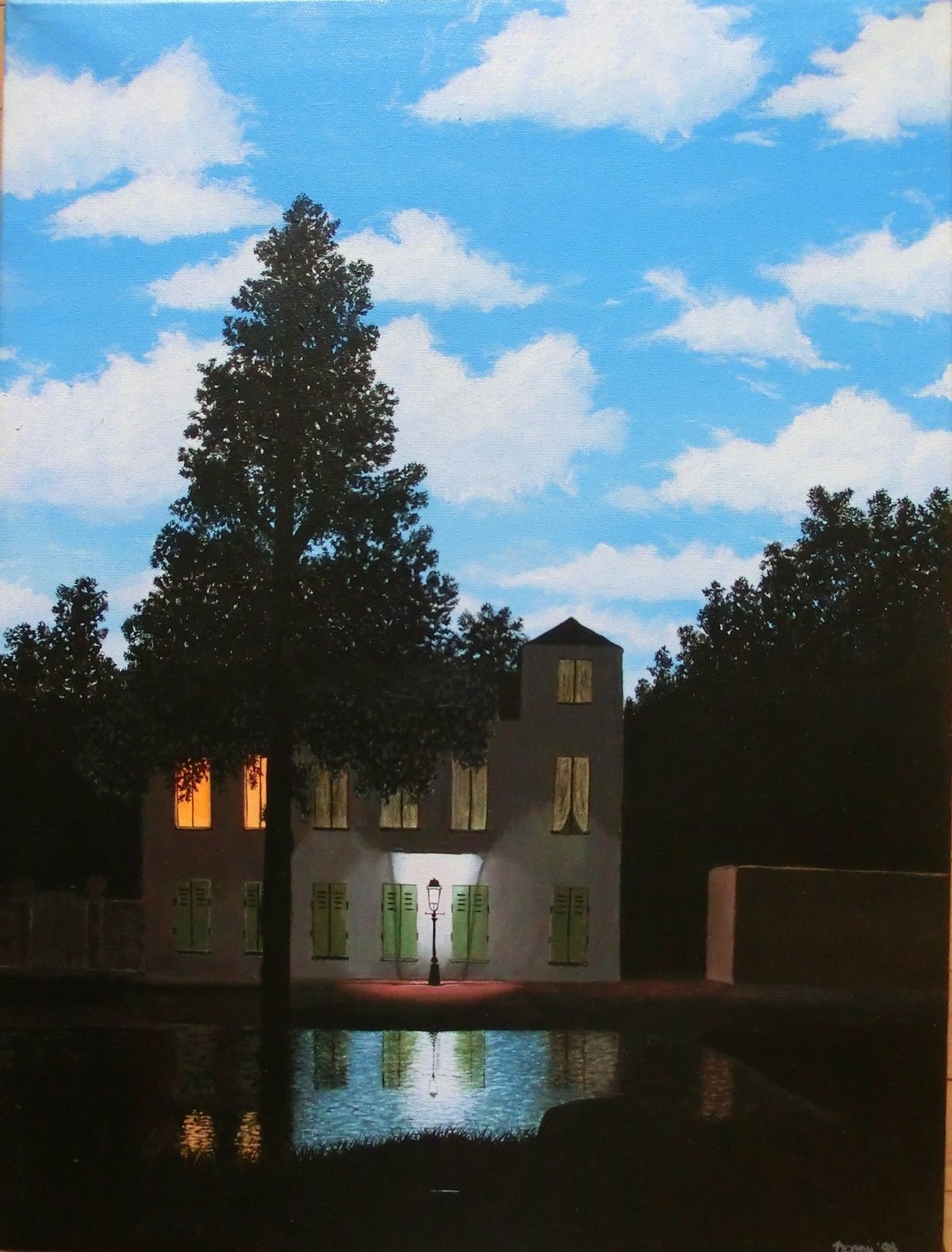 René Magritte, L'Empire des lumières, 1954. Musées royaux des Beaux Arts de Belgique, Bruxelles