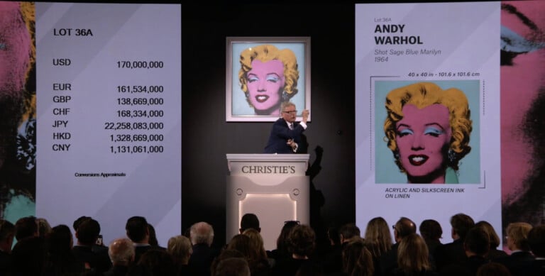 Shot Sage Blue Marilyn di Andy Warhol. L'asta di Christie's a New York