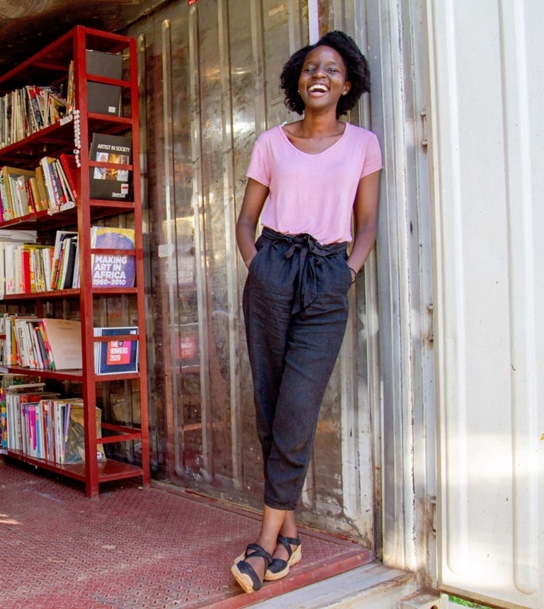 Teesa Bahana, direttrice di 32° East – Ugandan Arts Trust. Photo Martin Kharumwa