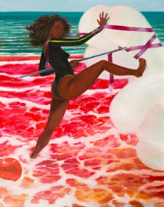 Thomas Braida, White meat & sugar candy Land, 2020, olio su tela, 240 x 190 cm. Courtesy l’artista & Monitor, Roma Lisbona Pereto