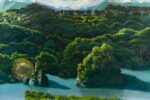Thomas Braida, where the sun falls asleep”, 2020, olio su tela, 190 x 140 cm. Courtesy l’artista & Monitor, Roma Lisbona Pereto