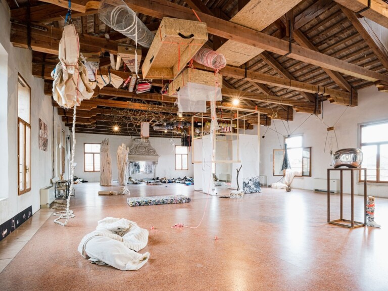 Under the boat. Exhibition view at Fondazione Bevilacqua La Masa, Venezia 2022. Photo Nico Covre