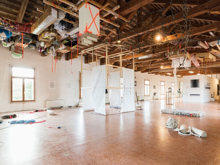 Under the boat. Exhibition view at Fondazione Bevilacqua La Masa, Venezia 2022. Photo Nico Covre