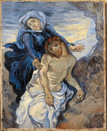 Vincent van Gogh, Pietà, 1890 ca., olio su tela, cm 41,5x34. Musei Vaticani, Città del Vaticano