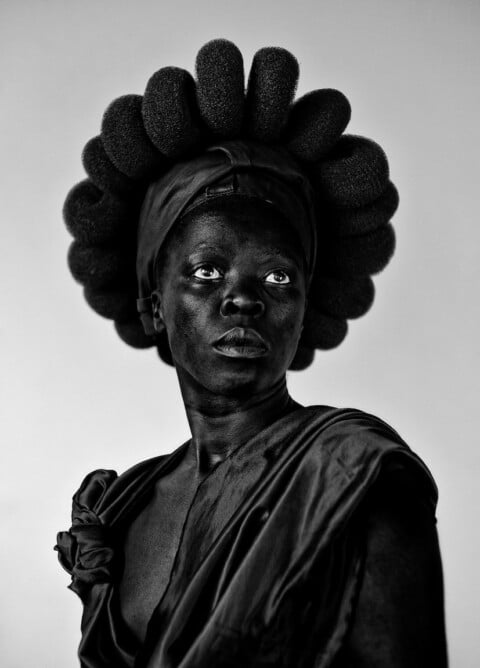 Zanele Muholi Ntozakhe II, Parktown, 2016 Silver gelatin print Image size: 100 x 72cm Paper size: 110 x 82cm Edition of 8 + 2AP © Zanele Muholi. Courtesy of Stevenson, Cape Town/Johannesburg and Yancey Richardson, New York