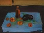 Mario Mafai Fiori e maschera su un tavolo, 1945 circa olio su tela, 45 x 60 cm Firmato in basso a destra Mafai Collezione Maurizio Fagiolo dell’Arco, Roma; già collezione Cidonio