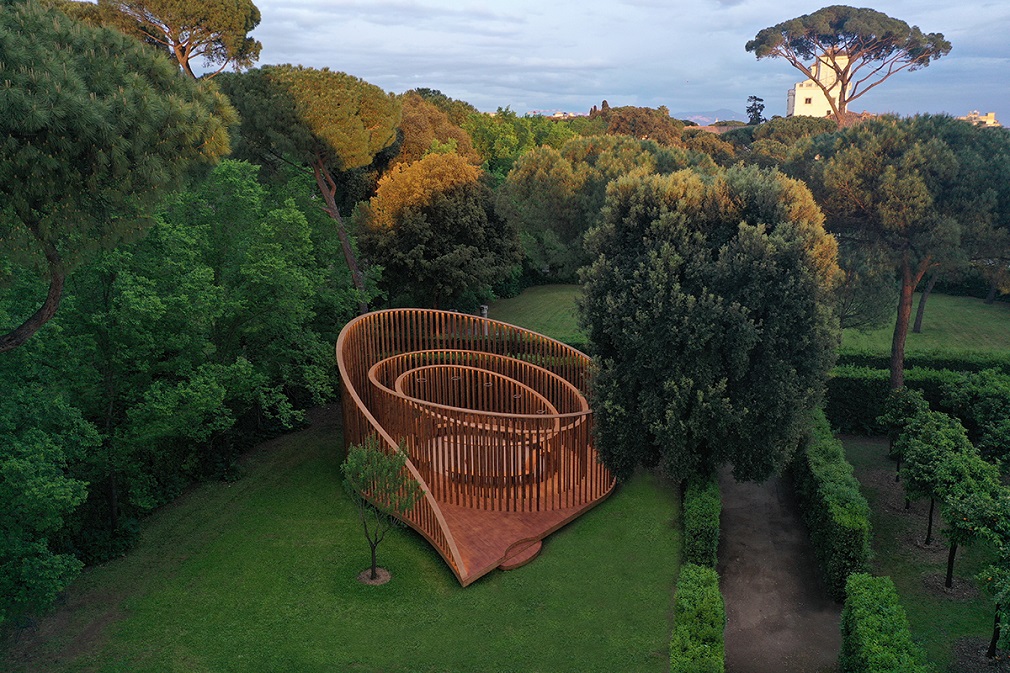 Pavillon ça joue!, agence DREAM, 2022. Giardini di Villa Medici a Roma © DREAM