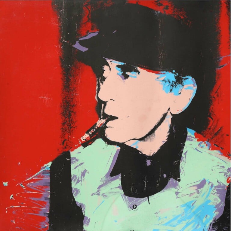 Andy Warhol Man Ray, 1974 Serigrafia, 800 x 800 mm Firmato e datato al retro in basso a sinistra Andy Warhol 74 Collezione Maurizio Fagiolo dell’Arco, Roma