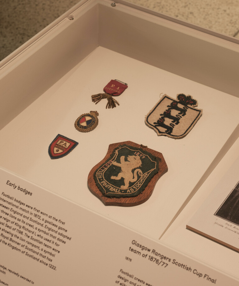 Examples of early badges. Felix Speller