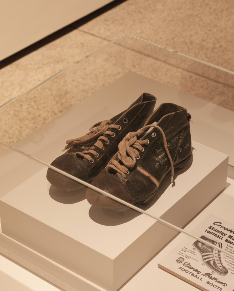 George Best's worn boots. Felix Speller