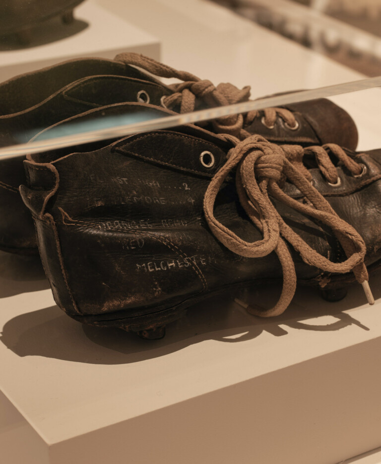 George Best's worn boots. Felix Speller