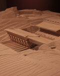 :500 scale model, Estádio Municipal de Braga, Portugal 2003—3 designed by Eduardo Souto de Moura. Felix Speller