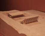 :500 scale model, Estádio Municipal de Braga, Portugal 2003—3 designed by Eduardo Souto de Moura. Felix Speller