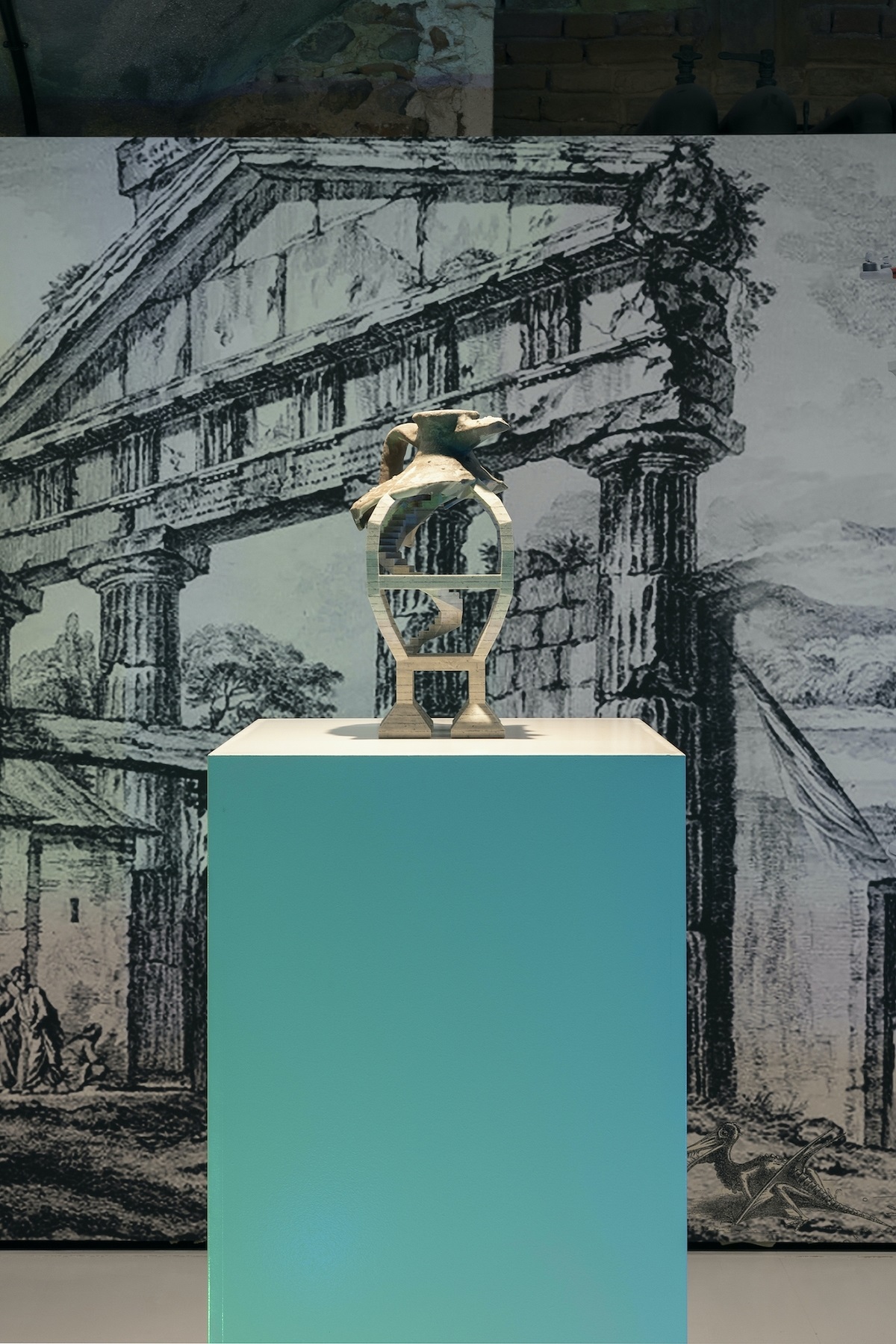 Andreas Angelidakis. Post Ruin. Exhibition view at Palazzo Bentivoglio, Palazzo Bentivoglio, Bologna 2022. Photo Andrea Rossetti
