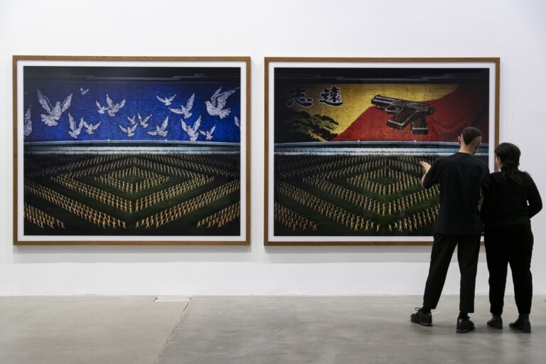 Andreas Gursky, Pyongyang II, 2007. Installation view at Fondazione Sandretto Re Rebudengo, Torino 2022. Photo Sebastiano Pellion di Persano