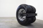Arcangelo Sassolino, Massimo, 2017, acciaio aria gomma, 108x103x77 cm